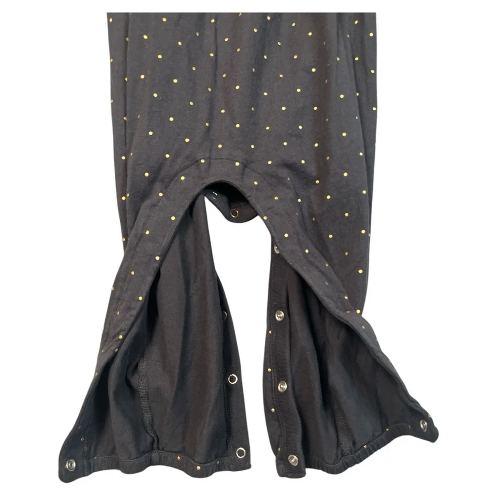 Baby GAP Girl Organic Cotton Footless Romper One-Piece Snap‎ Black, Size 18-24M